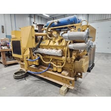 500KW PRIME Caterpillar 3412 Diesel Generator Base Tank AR 7E0160 208V TESTED