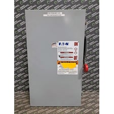 EATON DH364FGK-00TK Fusible Safety Switch Series D 200A 600VAC 150HP 1/3Ph Used