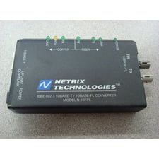 Netrix Technologies N-10TFL IEEE 802.3 10Base-T / 10Base-FL Converter Used