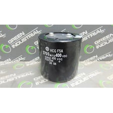 Hitachi HCG F5A Capacitor 2700 MFD 400 VDC Surge Positive 450 VDC Used