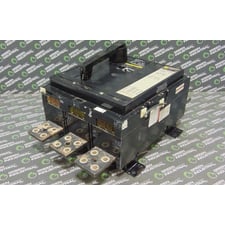Square D PHF3616001386 Circuit Breaker 1600A 600VAC Auxiliary Gray Face Used
