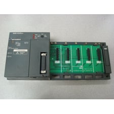 Mitsubishi A1SJHCPU MELSEC CPU Unit with 5 slot I/O rack Used
