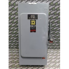 Square D HU364AWK Non-Fusible Safety Switch Ser. E1 200A 600VAC/DC 150HP Used