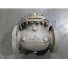 4" Aloyco 45943 Stainless Steel Globe Valve Class 300 CF8M Used