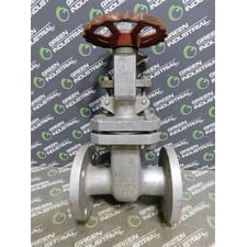 1-1/2 in Aloyco 54407 / 54408 Stainless Steel Gate Valve Class 150 CF8M Used