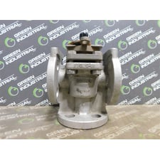 1/2 Durco G411 3-Way Plug Valve Class 150 CF8M Used