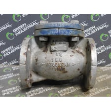 1-1/2" Stockham 156 Stainless Steel Swing Check Valve Body Class 150 CF8M Used