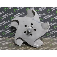 Flowserve 366649AA-CD4M Impeller 5 Vane 10 in OD 4 in W 3.125 in Outlet Dia Used