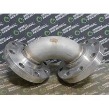3" APP Flanged Stainless Steel 90° Elbow 40s A403 WP-W 316/316L DUUK #364 Used