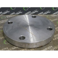 3" IDEAL Blind Bolt-On Flange CL150 SA182 F316/316L D4319 7.5" OD 1" W Used