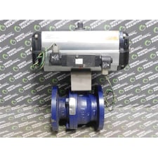 Flowserve B125S07 Actuated Ball Valve Assembly 3 BF21FRLGZ C66D 3" 150 PSIG Used