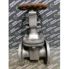 2 in Stockham 205-2 Stainless Steel Gate Valve Class 150 CF8M Used
