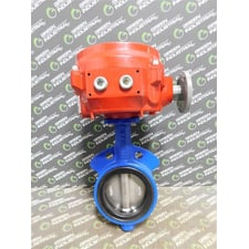 Bray Controls & DelTech 4" Actuated Butterfly Valve 70-0061-113D0-536/A Used