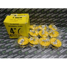 Box of 10 Cherne 270-245 4" Gripper Mechanical Plugs 17 PSIG 