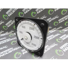 General Electric 103021PZUA2 AC Voltmeter 0-3000 VAC Cracked See Pics! Used