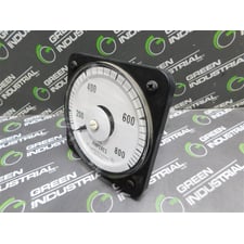 General Electric 103131LSSN2 AC Ammeter 0-5.0A 40/70Hz 0-800 AC Amperes Used