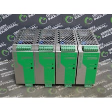 Lot of 4 Phoenix Contact QUINT-PS-100-240AC/24DC/5 Power Supplies Rev. 21 Used