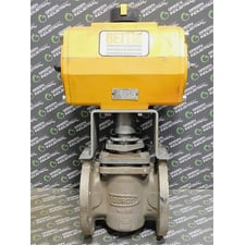 Bettis DD0600.B2A00K.27K0 Actuated 4" Durco G411 Sleeveline Valve CL150 Used