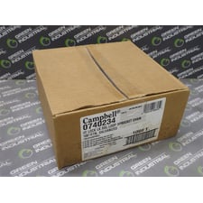 100' Campbell 0740234 #2 Galvanized Lock Link Single Loop Sprocket Chain New NIB