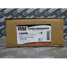 Box of 6 NSI Industries L500N Compression Lugs 1/2" Bolt Size New NIB