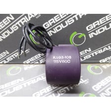 Schrader Bellows / Valvair K593-108 Solenoid Coil 120V 60Hz Used