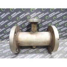 Unbranded Flanged Tee Pipe 7-1/2" Flange 2-3/4" Bore 10-3/4" Wide Surplus