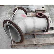Unbranded 13" Inlet 10-1/4" Outlet 316 Stainless Y Junction Pipe Surplus