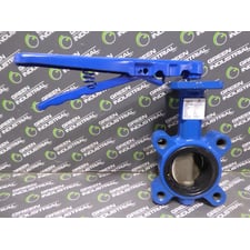 2.5" DelVal DelTech 52025141E1B0 Butterfly Valve 200 PSI Surplus