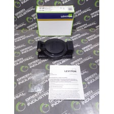 Leviton WP2-EB 2.24" 1-Gang Black Weatherproof Outlet Cover New NIB