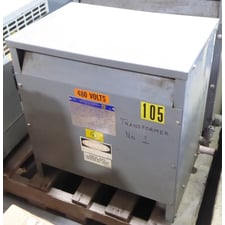 Square D 15 kVA Dry Type Transformer 480 PRI 480Y/277 SEC 15T76H TESTED