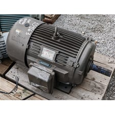 Rebuilt 25/6.25 HP 1780/885 RPM Louis Allis Electric Motor 326U Frame 460V