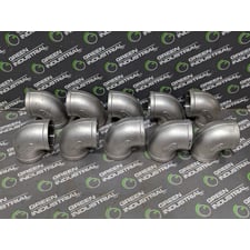 Lot of 10 SCI Right Angle Elbow 316 Stainless Non-Threaded Fittings 1-1/2" New NIB
