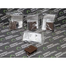 Lot of 4 Hubbell HBLSCBN Single Pole Snap-Back Covers Brown New