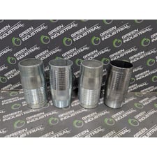 Lot of 4 Unbranded 2" Male NPT to 2" Barbed Fittings 5" Long Surplus