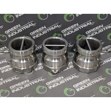 Lot of 3 Dixon A-200-SS Cam & Groove Type A Adapters Female 2" New NIB