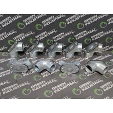 Lot of 9 Appleton FFL75 Malleable Iron Pulling Elbows 3/4" New