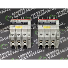 Lot of 2 ABB S203UP-K25A Three Pole Circuit Breakers 25A 480Y/277VAC Used
