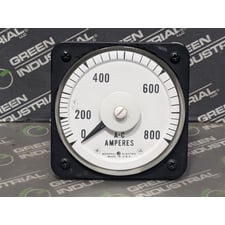 General Electric 50-103131LSSN2 AB40 AC Ammeter 0-800 Amps Used