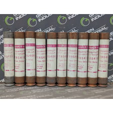 Lot of 10 Gould Shawmut TRS40R Time Delay Current Limiting Fuses 40A 600VAC Used