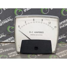 General Electric 50-171111NDND1 DC Amperes Panel Meter 0-15VDC Used