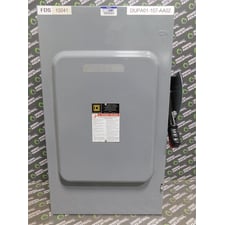 Square D H364 Fusible Disconnect Switch 200A 600VAC/DC Damaged Insulator Used