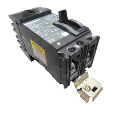 Square D FA24020AB I-Line Circuit Breaker 20 Amps 480VAC 2 Pole Green Face Used