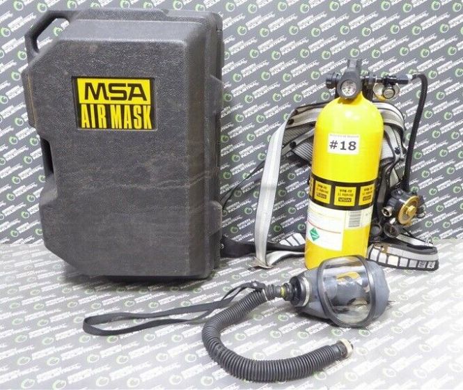 Harness Regulator and Tank USED MSA Ultralite II Low Pressure SCBA Mask 