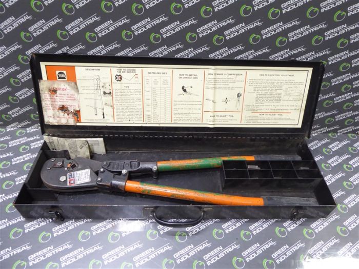 Thomas & Betts TBM8 Compression Tool Crimper With Dies for sale online 